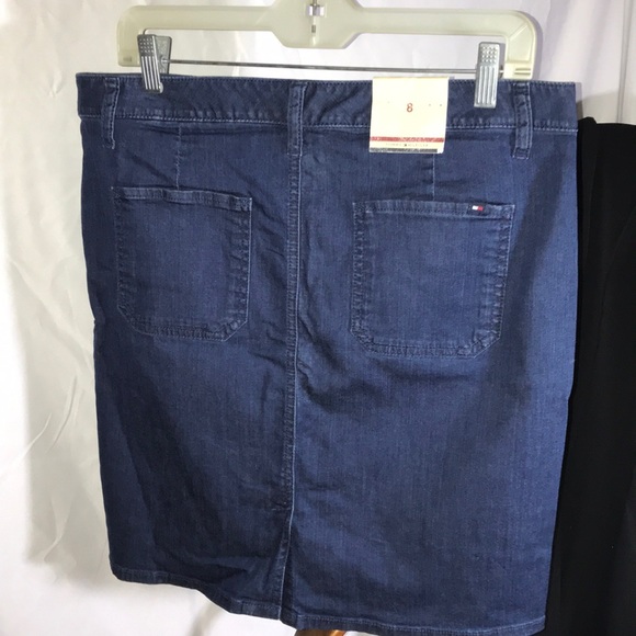 Tommy Hilfiger Straight Denim Skirt - Picture 3 of 4